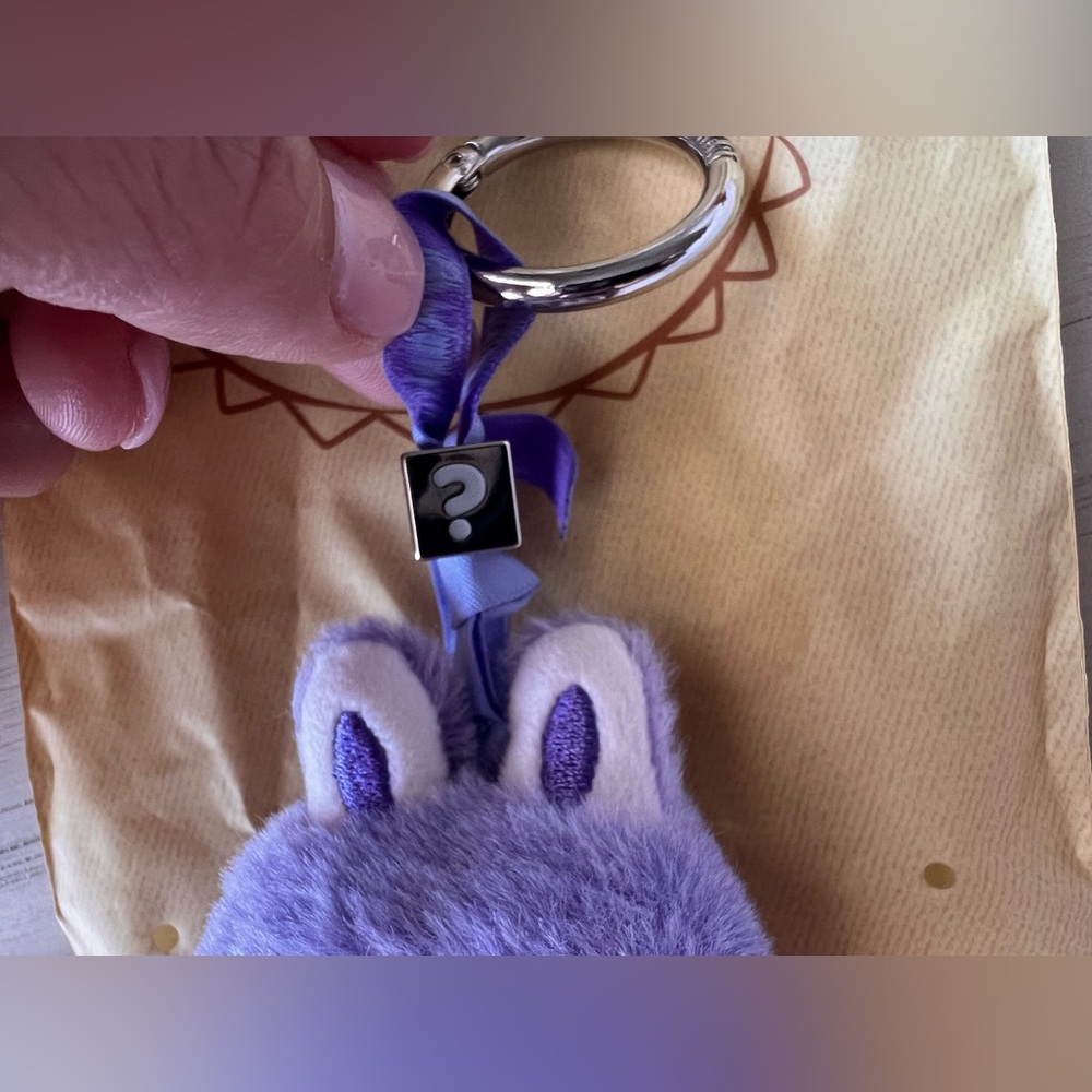 💜 NEW POP MART LABUBU THE MONSTERS PIN FOR LOVE “?” PLUSH PENDANT 💜 - Picture 4 of 12